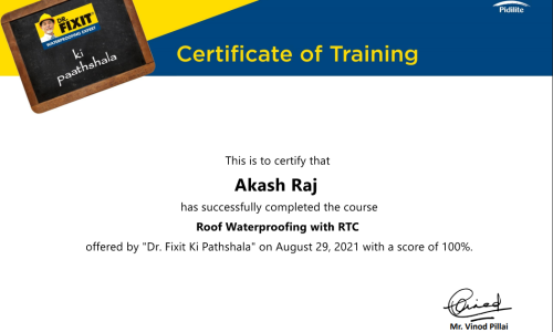 Dr fixit Training and certificates (3)